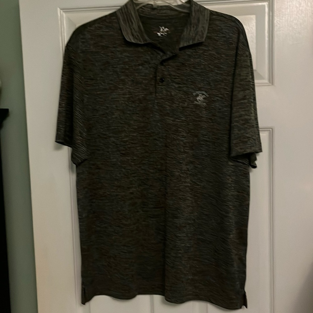 Beverly Hills Polo Club short sleeve gray polo shirt size L